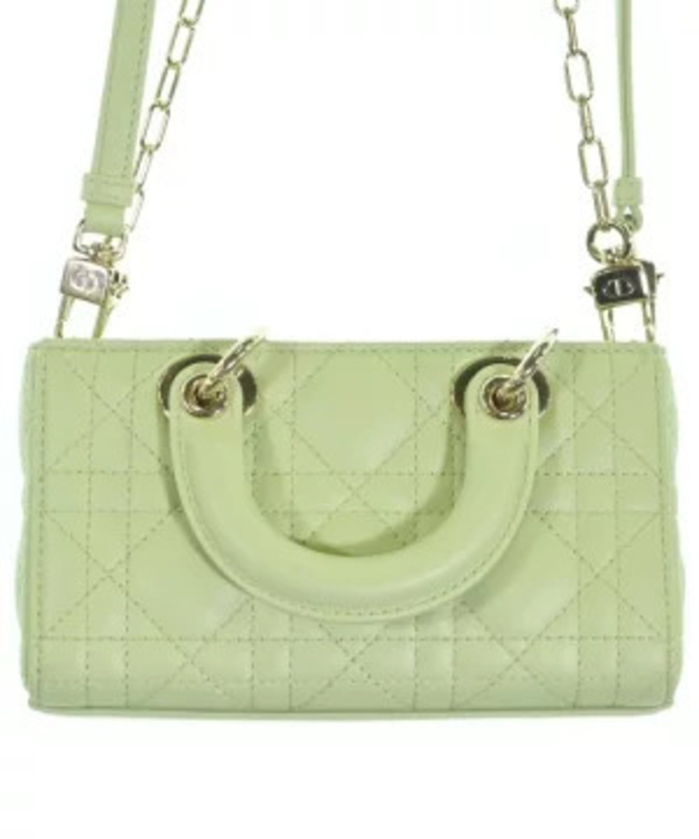 Dior stitching lambskin green peyote Green Lady Joy Christian bag Cannage Green